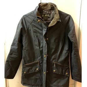 Barbour Barrowdale Blue Wax Women’s Jacket, Sz 8